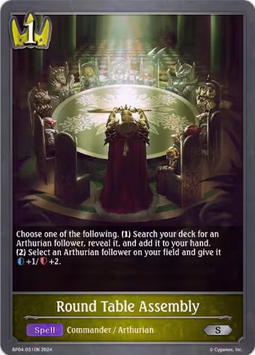 Round Table Assembly (BP04-031EN), Cosmic Mythos — Shadowverse card price
