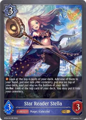 Star Reader Stella (BP04-041EN), Cosmic Mythos — Shadowverse card price