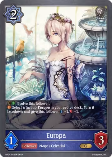 Europa (BP04-042EN), Cosmic Mythos — Shadowverse card price