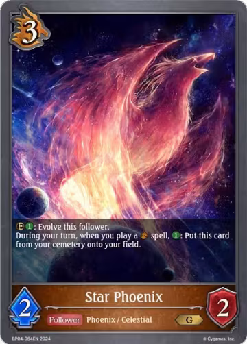 Star Phoenix (BP04-064EN), Cosmic Mythos — Shadowverse card price