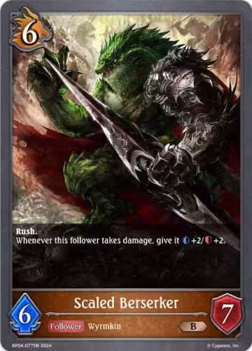 Scaled Berserker (BP04-077EN), Cosmic Mythos — Shadowverse card price