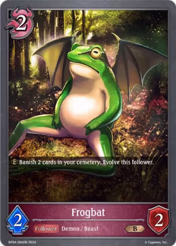 Frogbat (BP04-094EN), Cosmic Mythos — Shadowverse card price