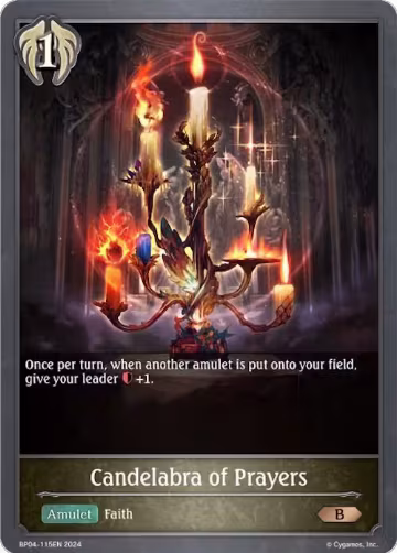 Candelabra of Prayers (BP04-115EN), Cosmic Mythos — Shadowverse card price