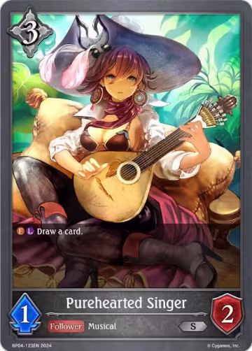 Purehearted Singer (BP04-123EN), Cosmic Mythos — Shadowverse card price
