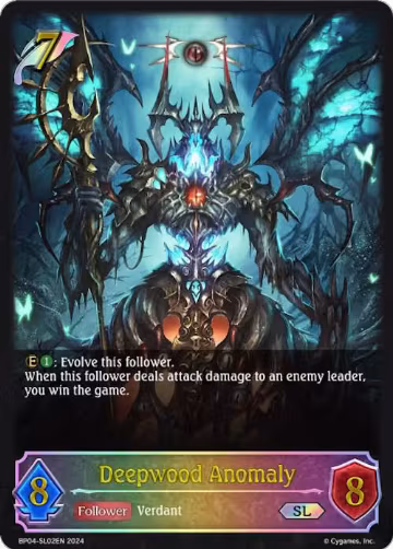 Deepwood Anomaly (SL) (BP04-SL02EN), Cosmic Mythos — Shadowverse card price