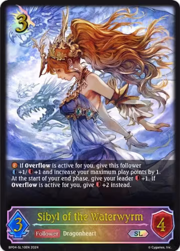Sibyl of the Waterwyrm (SL) (BP04-SL10EN), Cosmic Mythos — Shadowverse card price
