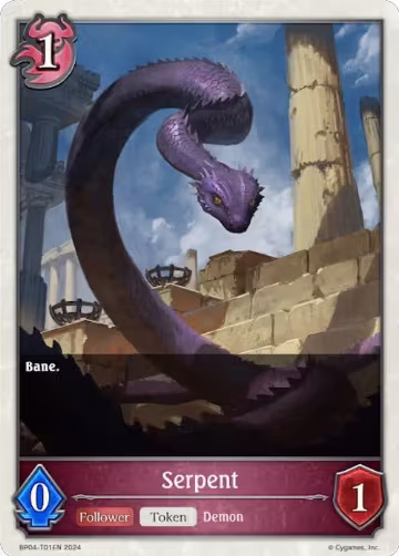 Serpent (BP04-T01EN), Cosmic Mythos — Shadowverse card price
