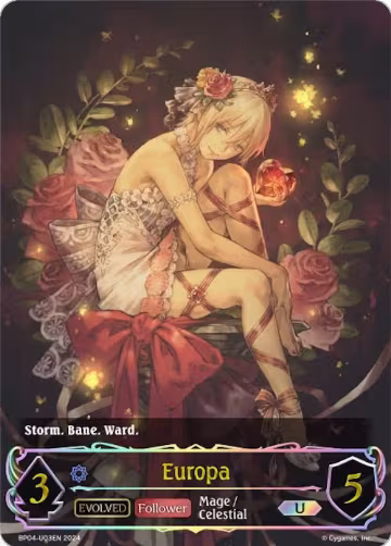 Europa (Evolved) (U) (BP04-U03EN), Cosmic Mythos — Shadowverse card price