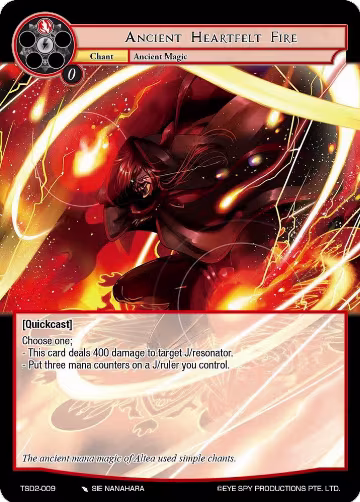 Ancient Heartfelt Fire (TSD2-009), Starter Deck: Yokoshima — Force of Will card price