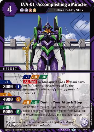 EVA-01 -Accomplishing a Miracle- (CB01-021), Collaboration Booster 01: Halo of Awakening — Battle Spirits card price