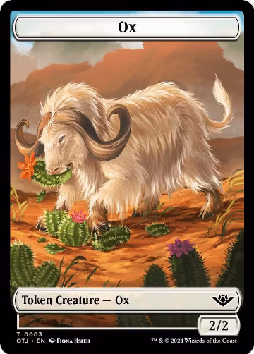 Ox Token (3), Outlaws of Thunder Junction — Magic card price