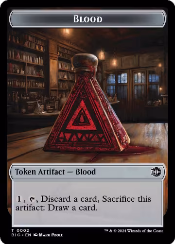 Blood Token (2), Outlaws of Thunder Junction: The Big Score — Magic card price