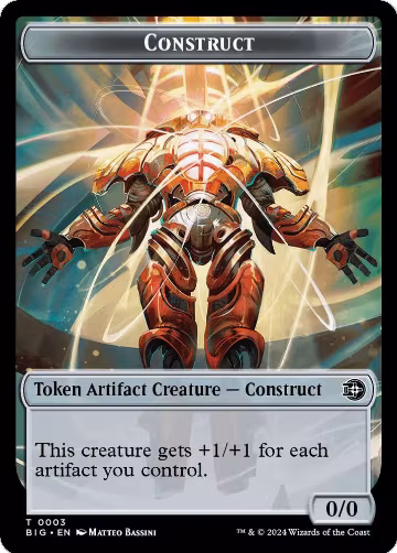 Construct Token (3), Outlaws of Thunder Junction: The Big Score — Magic card price