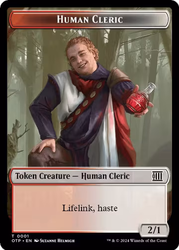 Human Cleric Token (1), Outlaws of Thunder Junction: Breaking News — Magic card price