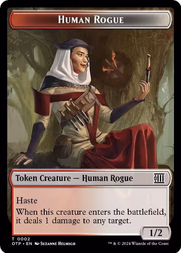 Human Rogue Token (2), Outlaws of Thunder Junction: Breaking News — Magic card price