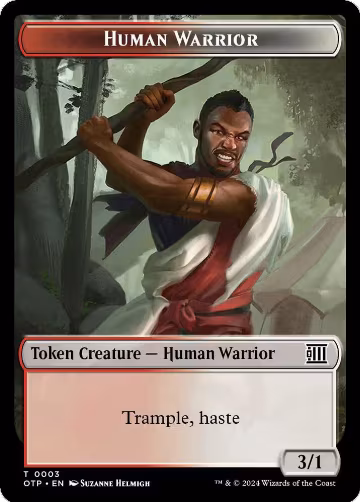 Human Warrior Token (3), Outlaws of Thunder Junction: Breaking News — Magic card price