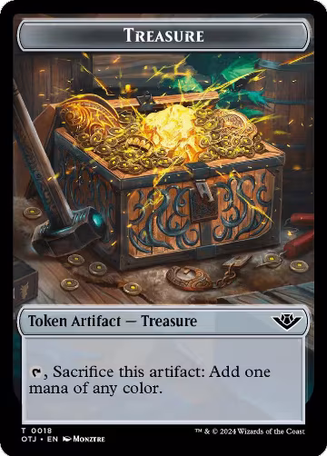 Treasure // Bird Double-Sided Token (18 // 7), Outlaws of Thunder Junction — Magic card price