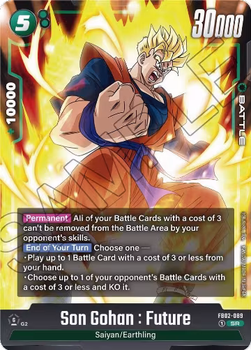 Son Gohan : Future (FB02-089), Blazing Aura — DB Fusion card price