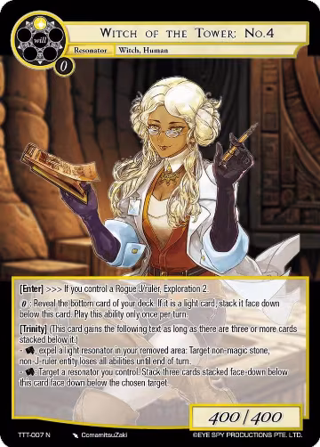 Witch of the Tower: No.4 (TTT-007 N), Thoth of the Trinity — Force of Will card price