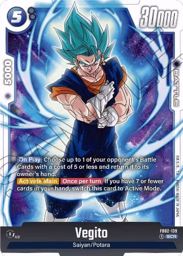Vegito - FB02-139 (FB02-139), Blazing Aura — DB Fusion card price