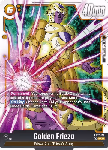 Golden Frieza (FB02-140), Blazing Aura — DB Fusion card price