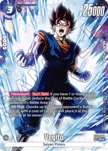 Vegito - FB02-061 (Alternate Art) (FB02-061), Blazing Aura — DB Fusion card price