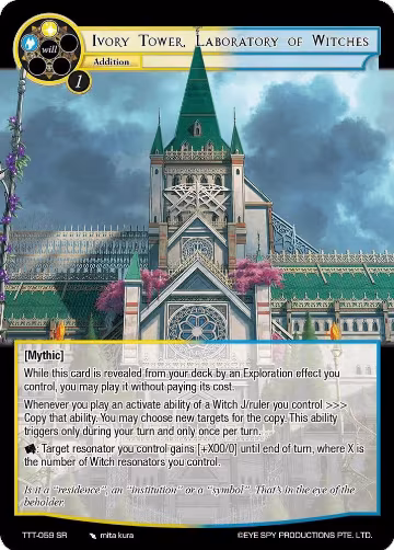 Ivory Tower, Laboratory of Witches (TTT-059 SR), Thoth of the Trinity — Force of Will card price