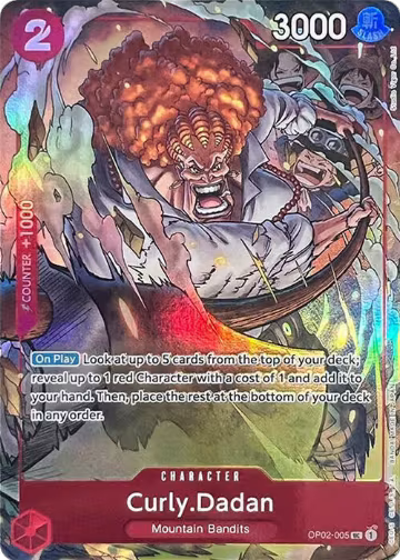 Curly.Dadan (Premium Card Collection -Best Selection Vol. 1-) (OP02-005), One Piece Promotion Cards — One Piece card price