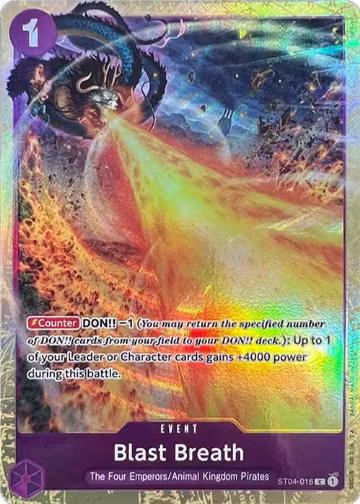 Blast Breath (Premium Card Collection -Best Selection Vol. 1-) (ST04-016), One Piece Promotion Cards — One Piece card price