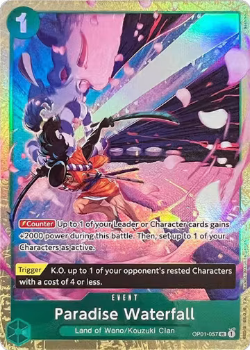 Paradise Waterfall (Premium Card Collection -Best Selection Vol. 1-) (OP01-057), One Piece Promotion Cards — One Piece card price