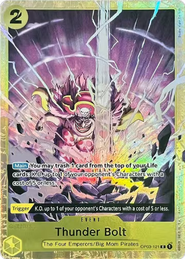 Thunder Bolt (Premium Card Collection -Best Selection Vol. 1-) (OP03-121), One Piece Promotion Cards — One Piece card price