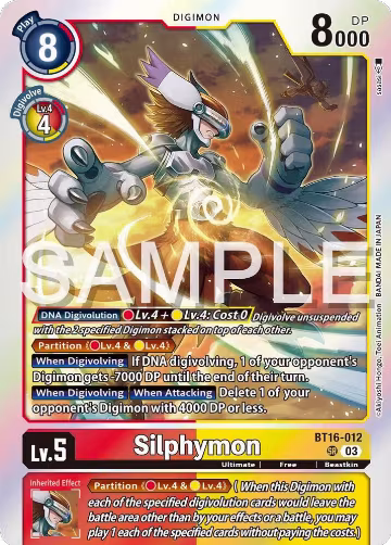 Silphymon (BT16-012 SR), Beginning Observer — Digimon card price