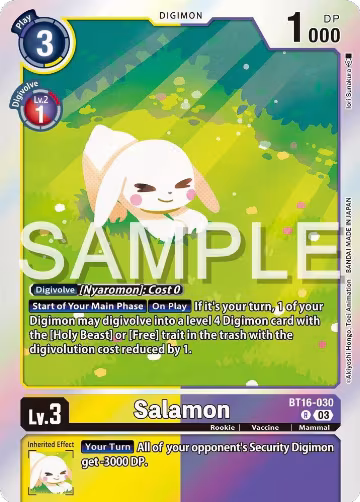 Salamon (BT16-030 R), Beginning Observer — Digimon card price