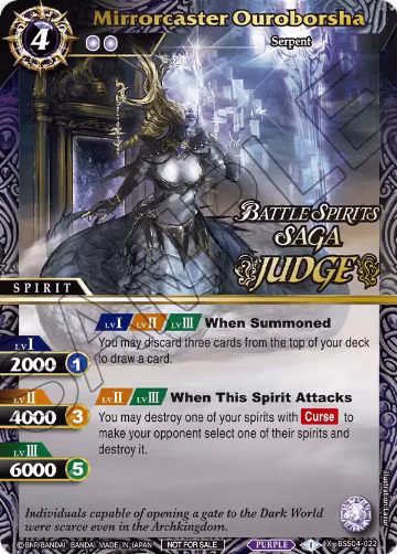 Mirrorcaster Ouroborsha (Judge Pack 2024 Vol. 1) (BSS04-022), Launch & Event Promos — Battle Spirits card price