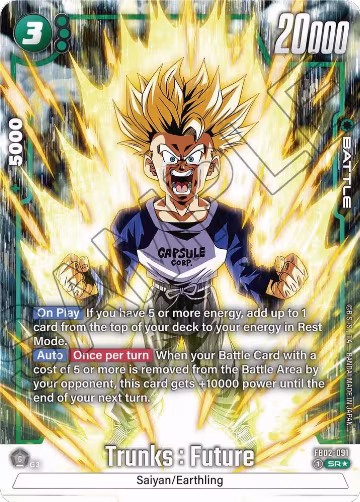 Trunks : Future - FB02-091 (Alternate Art) (FB02-091), Blazing Aura — DB Fusion card price