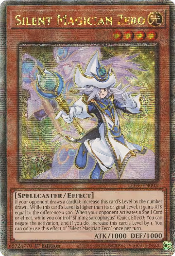 Silent Magician Zero (Quarter Century Secret Rare) (LEDE-EN003), Legacy of Destruction — Yu-Gi-Oh! card price