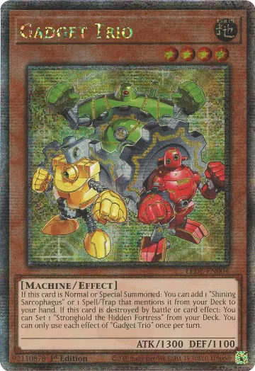 Gadget Trio (Quarter Century Secret Rare) (LEDE-EN004), Legacy of Destruction — Yu-Gi-Oh! card price