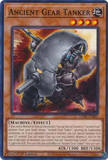Ancient Gear Tanker (LEDE-EN007), Legacy of Destruction — Yu-Gi-Oh! card price