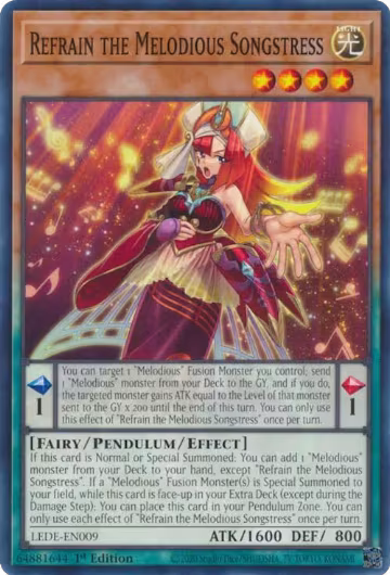 Refrain the Melodious Songstress (LEDE-EN009), Legacy of Destruction — Yu-Gi-Oh! card price