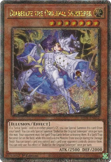Diabellze the Original Sinkeeper (Quarter Century Secret Rare) (LEDE-EN012) — card price