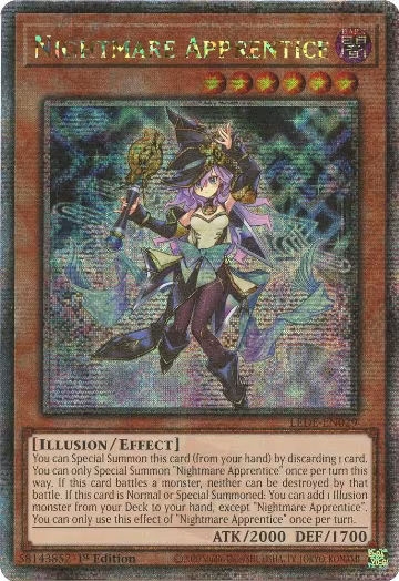 Nightmare Apprentice (Quarter Century Secret Rare) (LEDE-EN029), Legacy of Destruction — Yu-Gi-Oh! card price