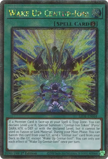 Wake Up Centur-Ion! (Quarter Century Secret Rare) (LEDE-EN064), Legacy of Destruction — Yu-Gi-Oh! card price