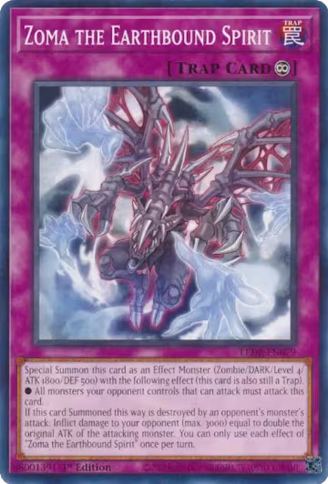 Zoma the Earthbound Spirit (LEDE-EN079), Legacy of Destruction — Yu-Gi-Oh! card price