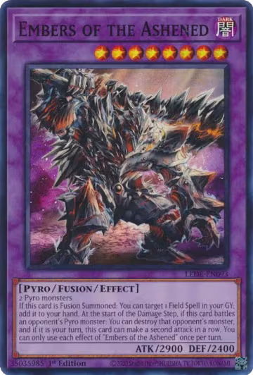 Embers of the Ashened (LEDE-EN093), Legacy of Destruction — Yu-Gi-Oh! card price