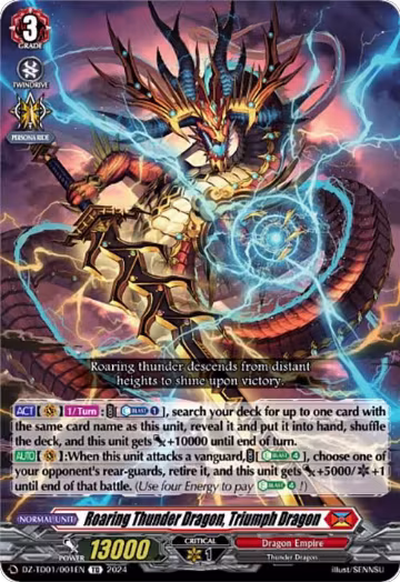 Roaring Thunder Dragon, Triumph Dragon (DZ-TD01/001EN) — card price