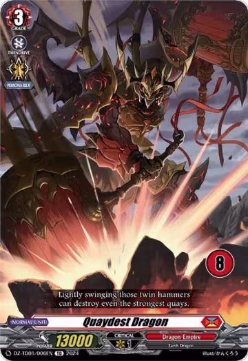Quaydest Dragon (8) (DZ-TD01/006EN), DZ-TD01: Start Up Trial Deck "Dragon Empire" — Vanguard card price