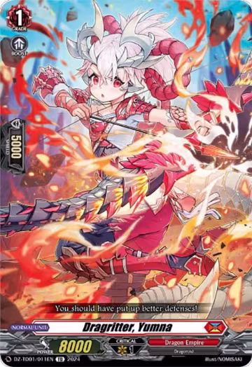 Dragritter, Yumna (DZ-TD01/011EN), DZ-TD01: Start Up Trial Deck "Dragon Empire" — Vanguard card price