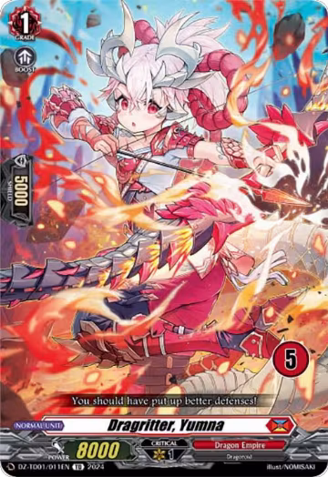 Dragritter, Yumna (5) (DZ-TD01/011EN), DZ-TD01: Start Up Trial Deck "Dragon Empire" — Vanguard card price