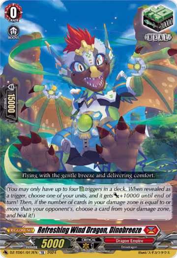 Refreshing Wind Dragon, Dinobreeze (DZ-TD01/017EN) — card price