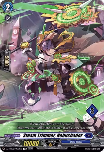 Steam Trimmer, Nebuchador (3) (DZ-TD02/002EN), DZ-TD02: Start Up Trial Deck "Dark States" — Vanguard card price